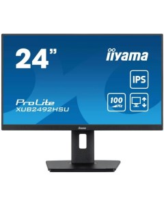 Монитор 23 8 XUB2492HSU B6 ProLite черный IPS LED 0 4ms 16 9 HDMI M M матовая HAS Piv 1000 1 250cd 1 Iiyama