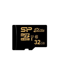 Карта памяти 32Gb Micro Secure Digital HC Class 10 UHS 1 Elite Golden SP032GBSTHBU1V1G Silicon power
