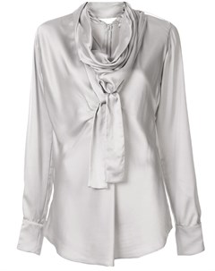Nina ricci блузка с завязкой 36 серый Nina ricci