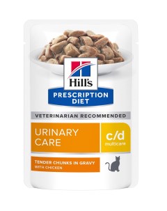 C d Multicare Urinary Care пауч для кошек при МКБ Курица 85 г Hill's prescription diet