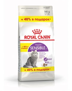 Sensible для кошек с чувствительным пищеварением Курица 400 г 160 г Royal canin