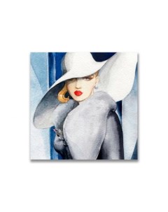 Картина на холсте Девушка в белой шляпе Дом корлеоне