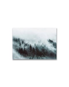 Картина на холсте Зимний лес в тумане Дом корлеоне