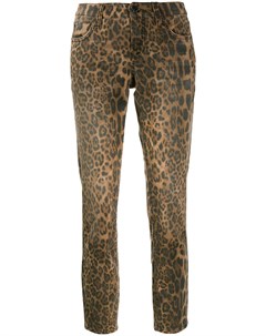Cambio укороченные джинсы с леопардовым принтом 40 коричневый Cambio