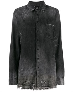 Thom krom джинсовая рубашка с эффектом потертости Thom krom