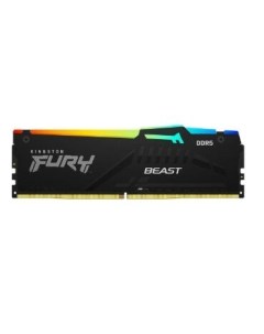Память DDR5 DIMM 16Gb 5200MHz CL36 1 25V Fury Beast Black RGB KF552C36BBEA 16 Retail Kingston