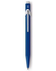 Ручка шариковая автомат Office CLASSIC синий Алюминий подарочная упаковка 849 150_MTLGB Carandache