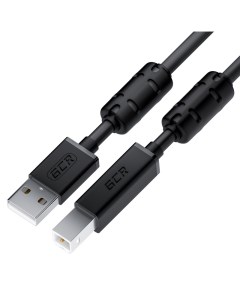 Кабель USB 2 0 Am USB 2 0 Bm ферритовый фильтр экранированный 5 м черный GCR UPC10 GCR 52420 Greenconnect
