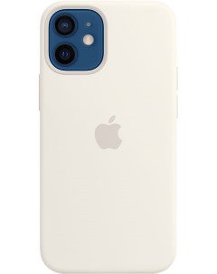 Чехол накладка MagSafe для смартфона iPhone 12 mini силикон белый MHKV3ZE A Apple