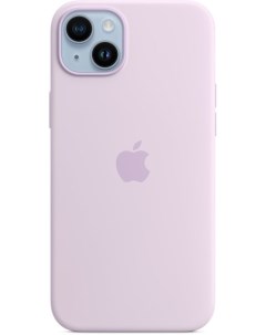 Чехол накладка Silicone Case with MagSafe для смартфона iPhone 14 Plus силикон микрофибра лиловый MP Apple