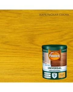 Антисептик Universal 2 в 1 декоративный для дерева карельская сосна 0 9 л Pinotex