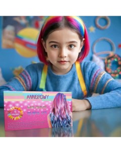 Набор детской декоративной косметики 9941827 мелки карандаши для волос 12 шт Annsrowy