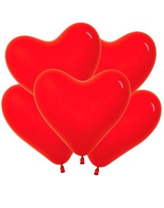 Шар Сердце цвет красный набор 50 штук Decobal