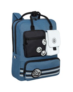 Рюкзак RD 343 1 молодежный для девушки модный и практичный синий Grizzly