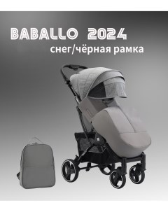 Коляска прогулочная Babalo Future 2024 снег черная рама Baballo