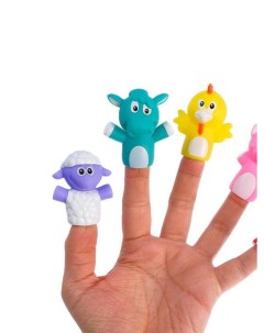 Набор пальчиковых игрушек Милые зверята по методике Монтессори 4552478 Iq-zabiaka
