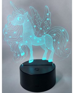 Настольный 3D светильник ночник единорог My Little Pony Май Литл Пони 18 см Starfriend