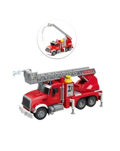 Инерционная игрушка детская пожарная машина помповая 1 14 брызгает водой 34 5 см Zhorya