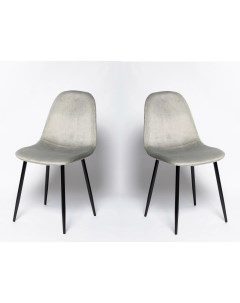 Комплект стульев для кухни Ла Рум XS2441 2 шт серый велюр La room