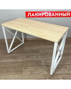 Стол кухонный Loft 100х70х75 лакированный белые ножки Solarius