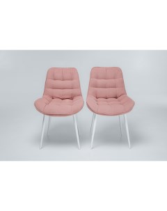 Комплект стульев 700 2 шт розовый ножки белые Brendoss