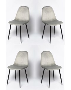 Комплект стульев для кухни Ла Рум XS2441 4 шт серый велюр La room