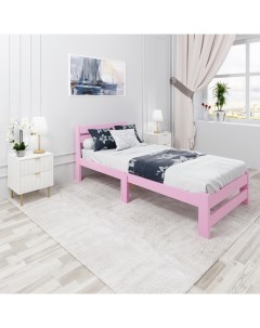 Кровать Мишка Компакт 60х190 см розовый Solarius