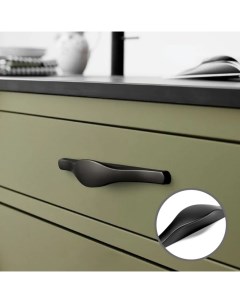 Ручка скоба RS134 мебельная м о 96 цвет черный Cappio