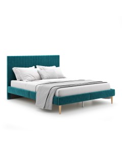 Кровать АММА велюр зеленый 140х200 Monofix
