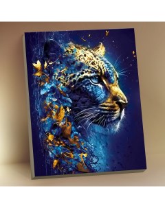 Картина по номерам Неоновый леопард 40х50 см Molly