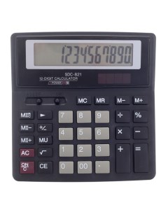 Калькулятор настольный 12 разрядный SDC 821 двойное питание Nobrand