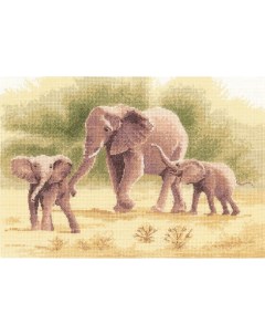 Набор для вышивания PGEL646E Слоны Heritage
