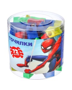 Точилка пластиковая Классическая МИКС Человек паук 72 шт Marvel