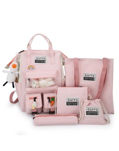 Рюкзак для девочки 5 в 1 Rafl 387 1 розовый Rafl russia