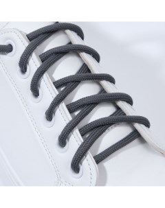 Шнурки для обуви пара круглые d 5 мм 90 см цвет темно серый Onlitop