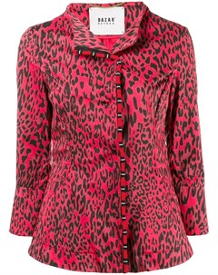 Bazar deluxe приталенный пиджак с леопардовым принтом Bazar deluxe