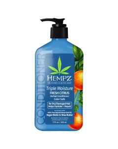 Кондиционер Тройное увлажнение Triple Moisture Whipped Cr me Conditioner Hair Mask 500 мл Hempz (сша)