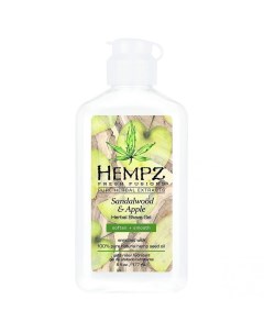 Гель для бритья Сандал и Яблоко Sandalwood and Apple Herbal Shave Gel Hempz (сша)