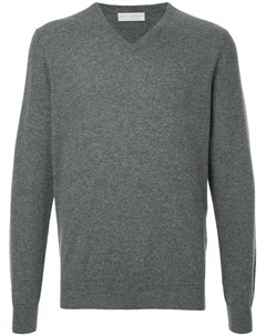 Gieves hawkes классический пуловер с v образным вырезом xxl серый Gieves & hawkes