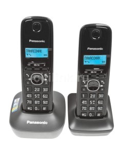 Радиотелефон KX TG1612RUH темно серый Panasonic