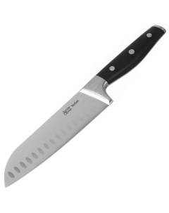 Нож кухонный Jamie Oliver сантоку нержавеющая сталь 18 см рукоятка пластик K2671844 Tefal