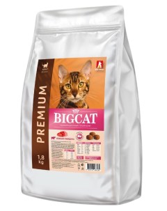 Сухой корм для кошек Big Cat с говядиной 1 8 кг Зоогурман