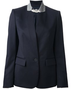 Пиджак с контрастным воротничком Stella mccartney