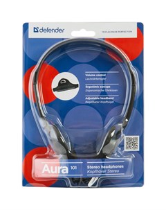 Проводные наушники Aura 101 Jack 3 5mm черный Defender