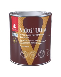 Краска фасадная по дереву Valtti Ultra водно дисперсионная база C бесцветная 0 9 л Tikkurila