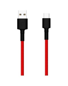 Кабель Mi Braided SJV4110GL Type C USB 1 м нейлоновая оплетка красный Xiaomi