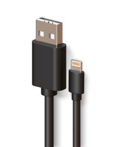 Кабель Lightning USB USB 8 pin 3м черный Miuko