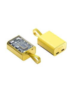 Внешний аккумулятор 10000 мА ч для мобильных устройств желтый Forall