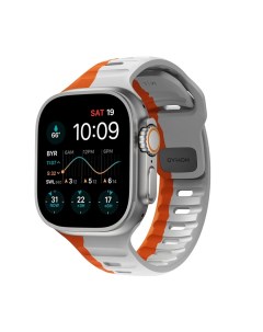Спортивный ремешок Sport Strap для Apple Watch 49 45 44 42мм Orange NM01270485 Nomad