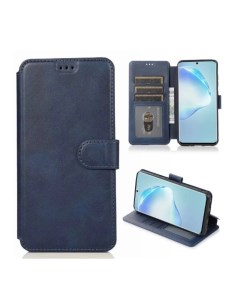 Чехол книжка для Samsung Galaxy A04е кожаный синий с магнитной застежкой Nobrand